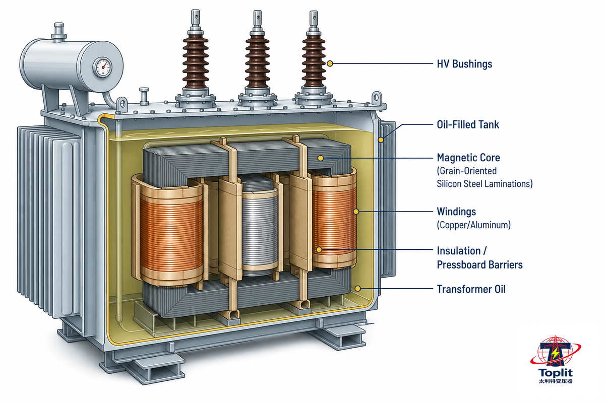 Core, Windings, and Insulation: How a 110kV Transformer Is Built — Talite