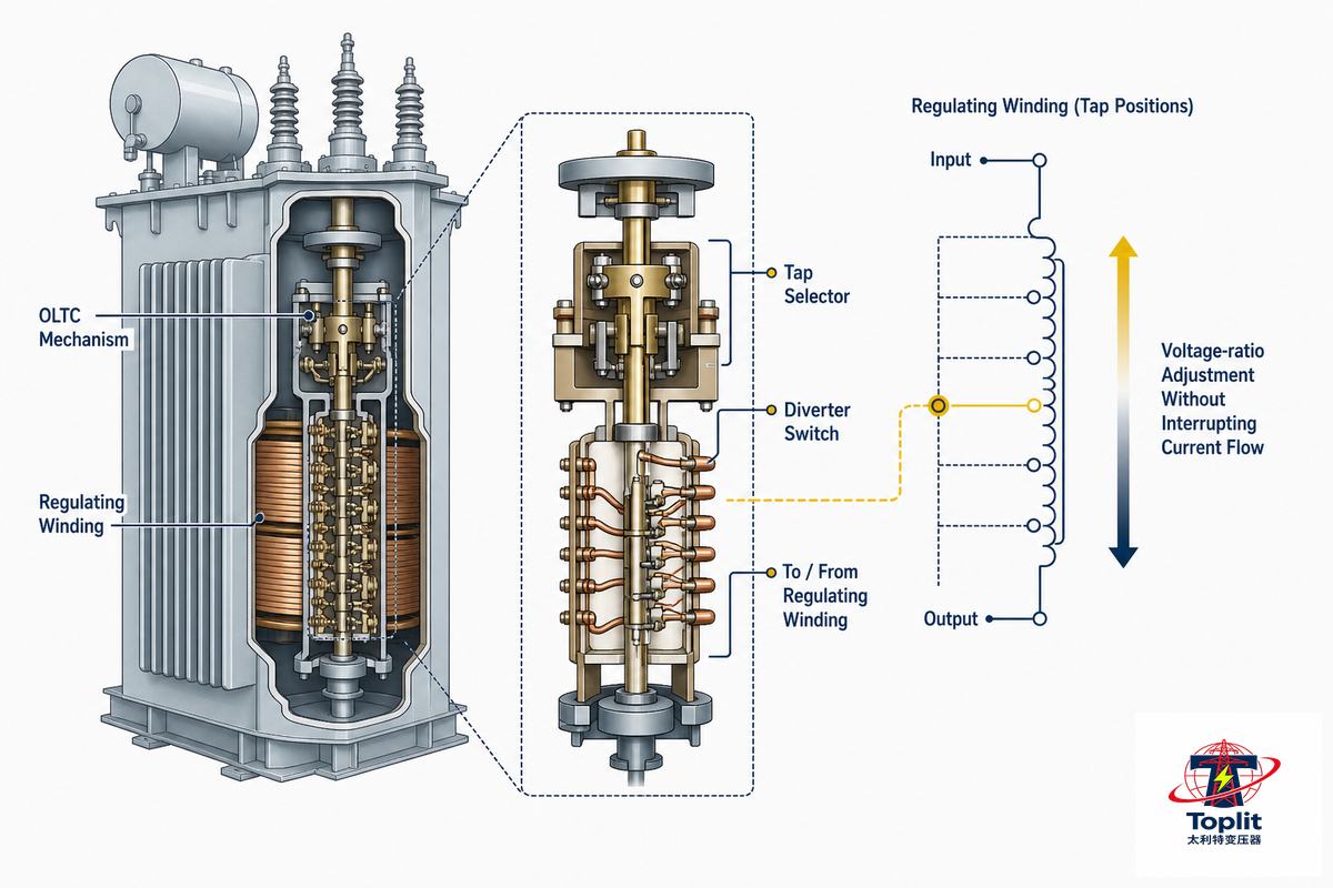Voltage Regulation: How the On-Load Tap Changer (OLTC) Works — Talite