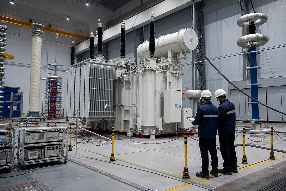 110 kV transformer acceptance testing basis with test schedule witness point and release record