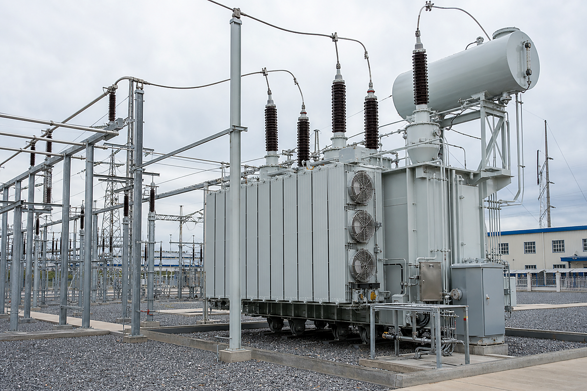 110 kV power transformer grid system setup with voltage ratio vector group and neutral treatment
