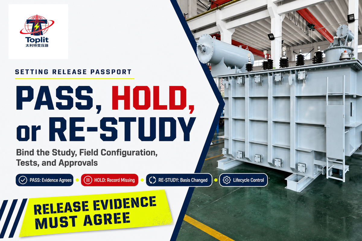 Use a Setting Release Passport Before Energization — Talite Transformer