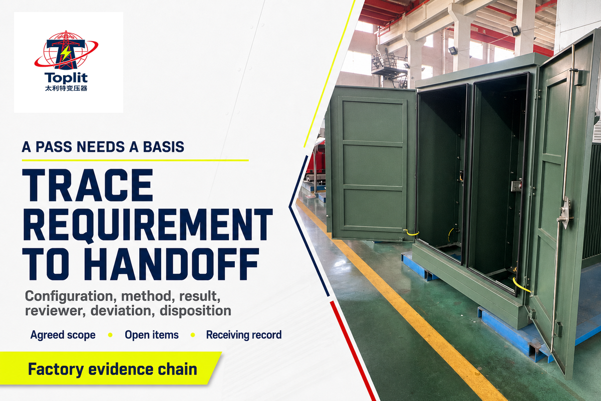How Should Factory Acceptance Evidence Be Structured?