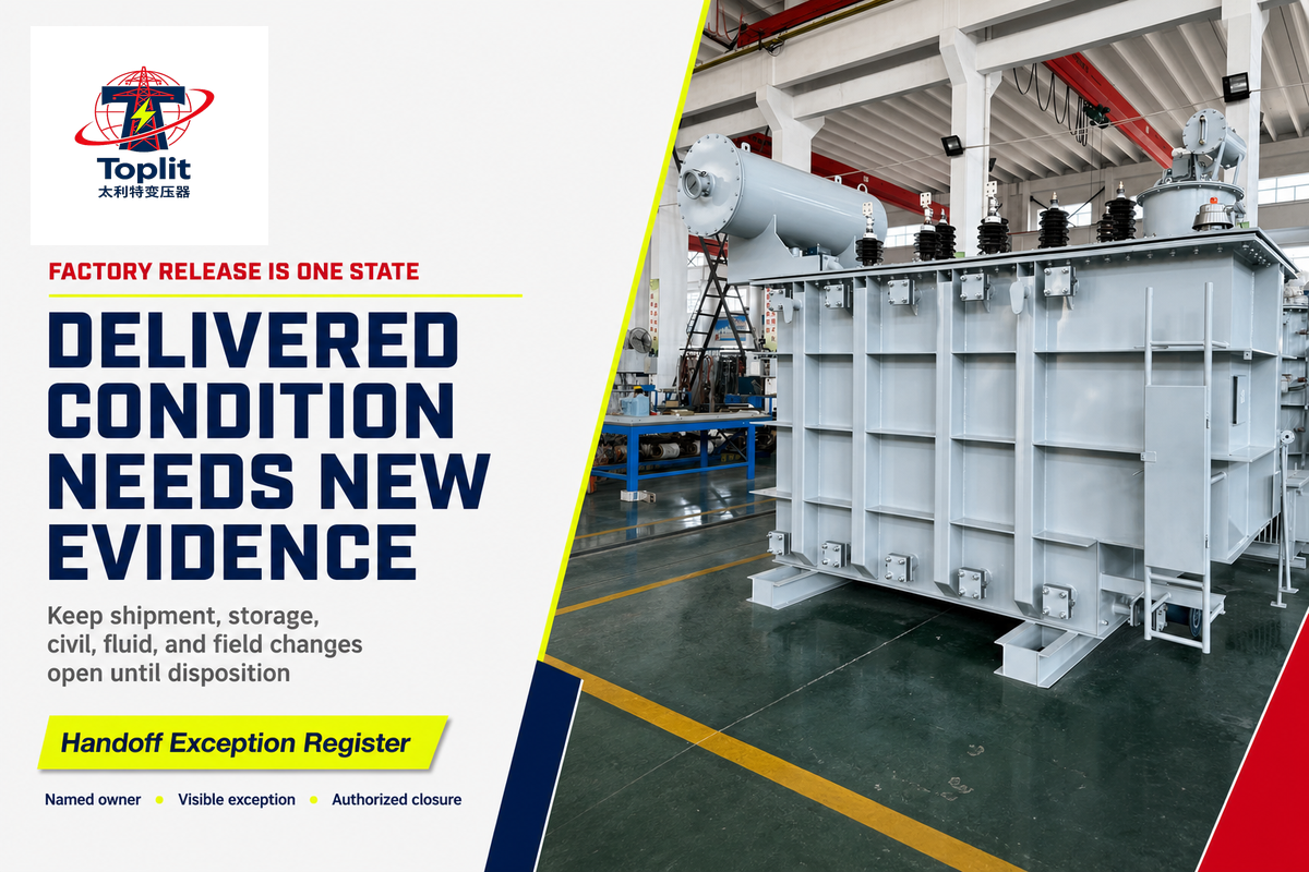 The Handoff Exception Register: Transport to Site Acceptance