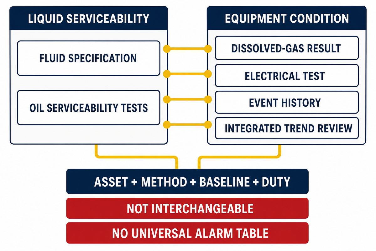 The Oil Evidence Split: Serviceability vs Equipment Condition
