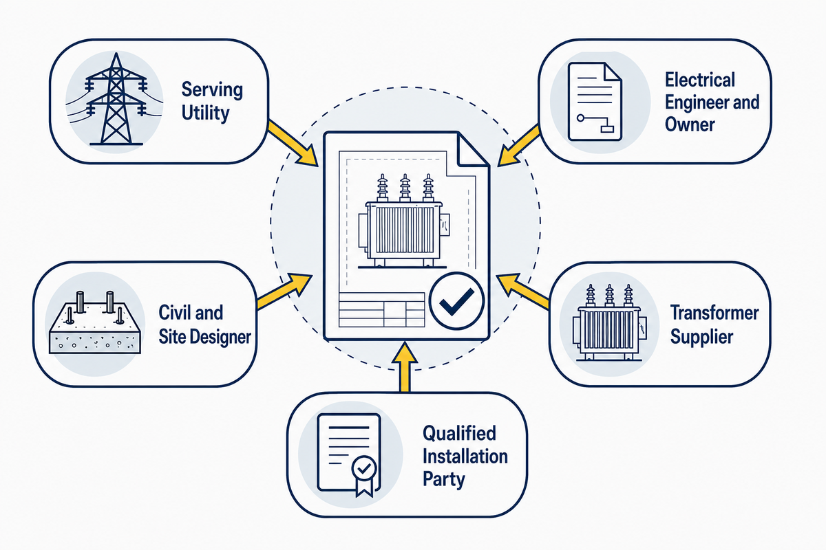 Site Drawings and Responsibility Handoffs Before Energization Site Drawings and Responsibility Handoffs Before Energization — Talite Transformer Co., Ltd.