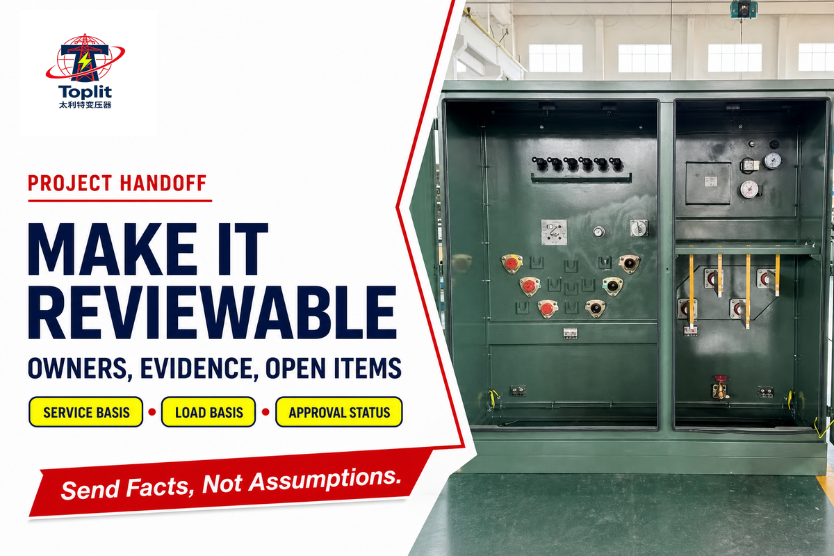 Turn the Guide Into a Reviewable Project Handoff — Talite Transformer Co., Ltd.