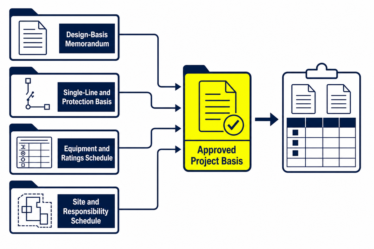 1. Build the accepted project basis before comparing equipment — Toplit