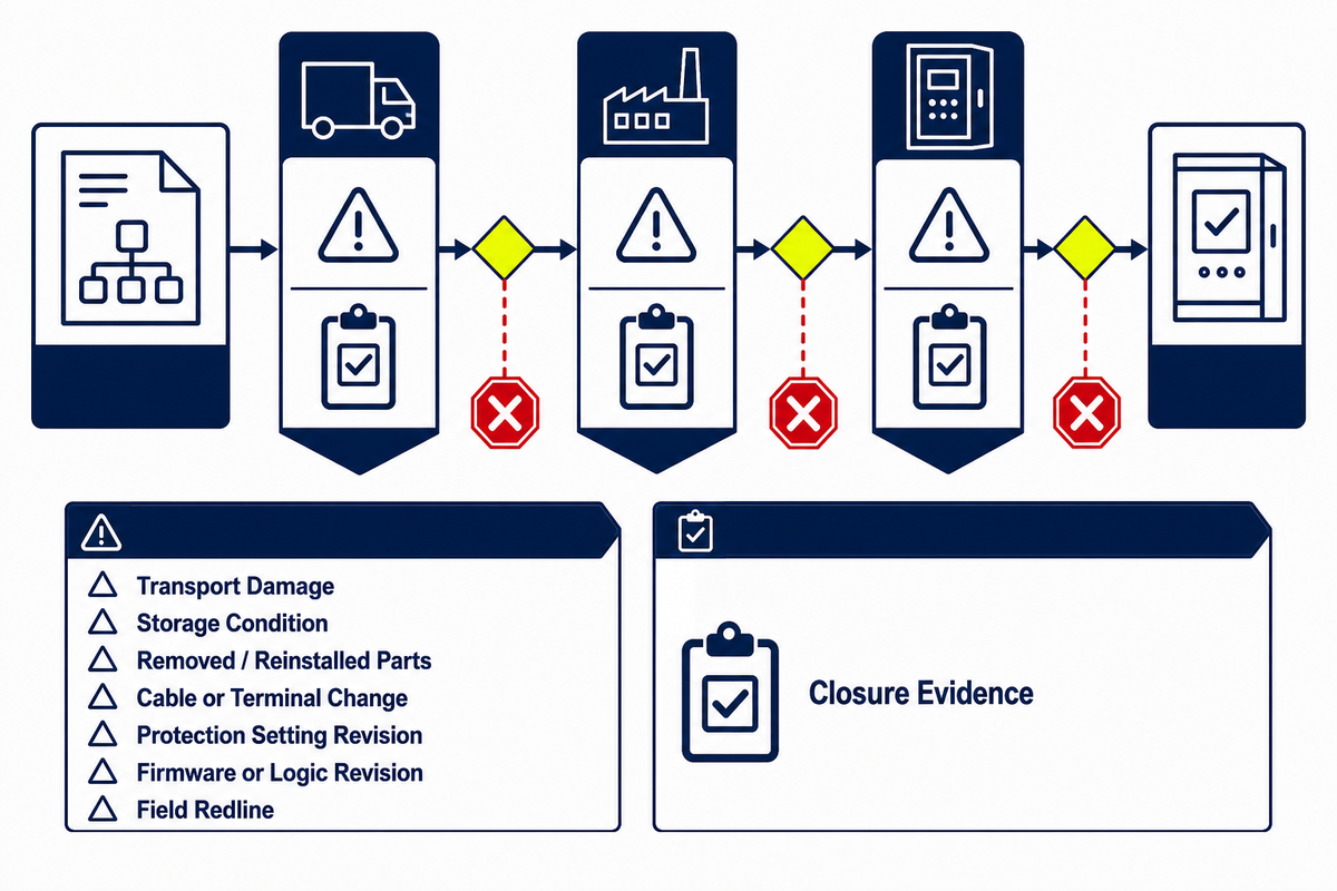 6. Control transport and installation changes before SAT — Toplit