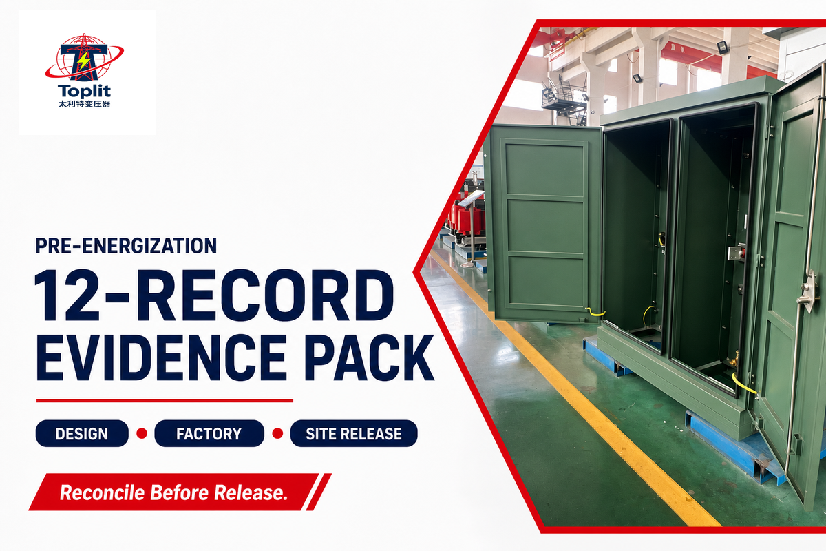 Reconcile Evidence Before Energization — Talite Transformer Co., Ltd.
