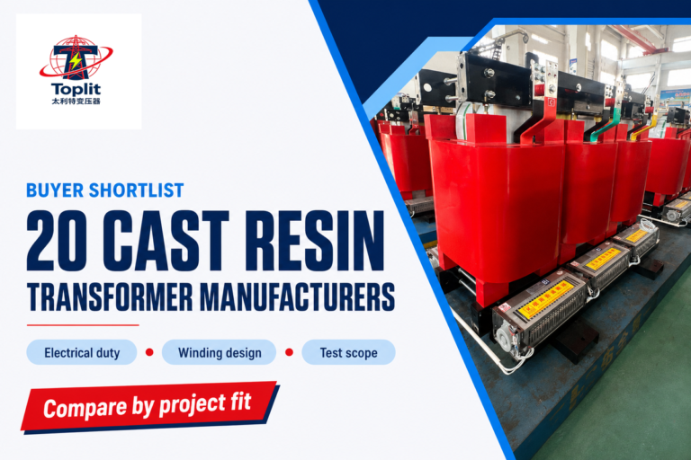 20 fabricantes de transformadores de resina colada (2026)