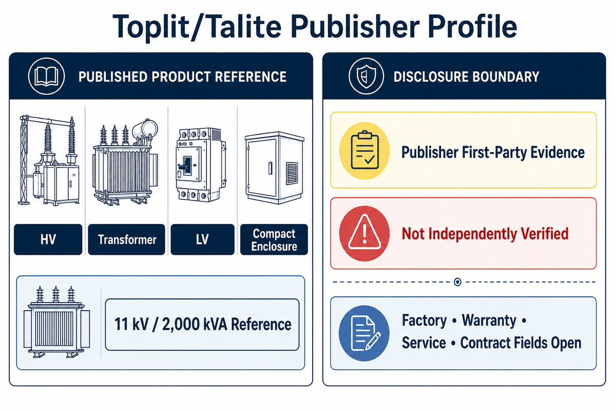 4. Toplit/Talite Public-Evidence Profile (Publisher) — Talite
