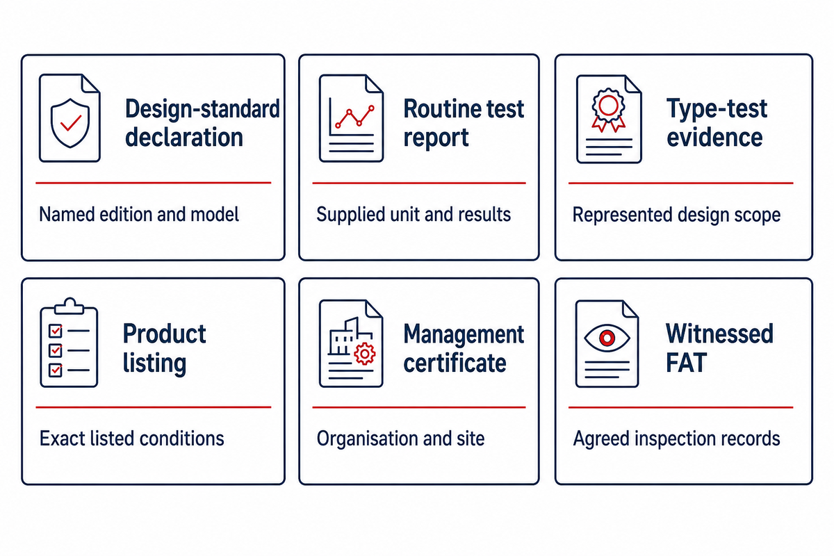 Standards, Certifications and Factory Acceptance Testing — Toplit