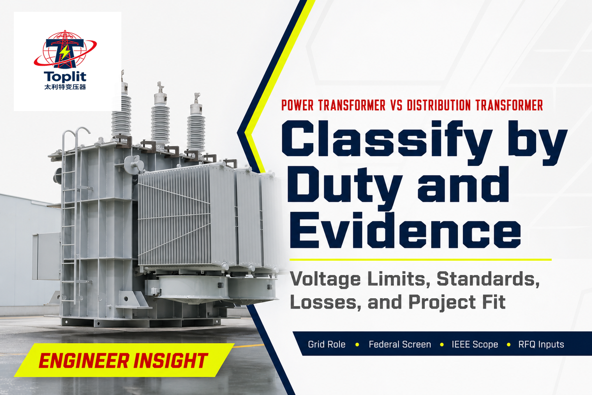 Power transformer versus distribution transformer classification by duty and evidence (Talite guide)