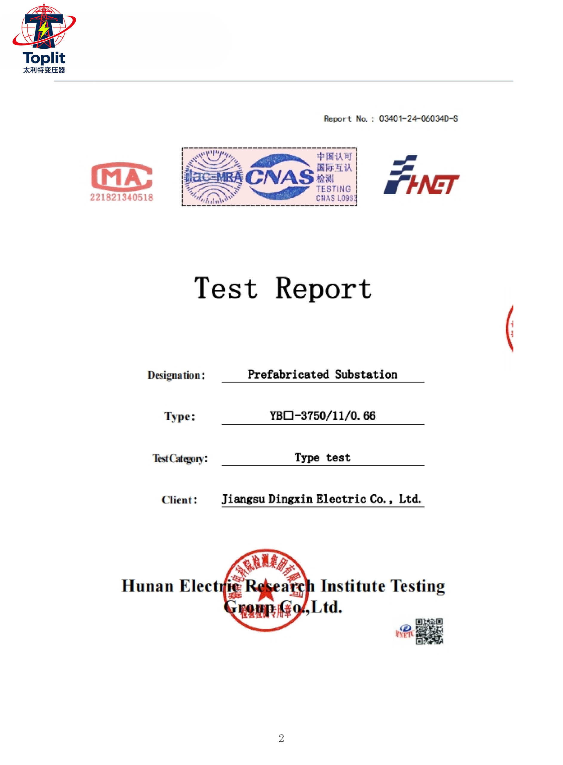 Talite Transformer Certificate 2